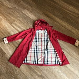 Burberry Red Raincoat